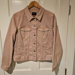 Liverpool Denim Jacket | Large | Pink | New W/o Tags